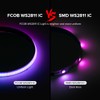 FCOB WS2811 RGB Smart IC COB Strip Lights, 16.4FT DC24V