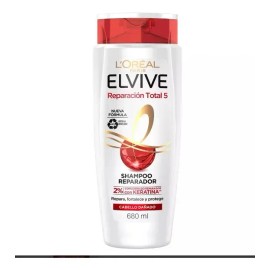 Shampoo Reparación Total 5 680ml Elvive Repara Fortalece Y Protege