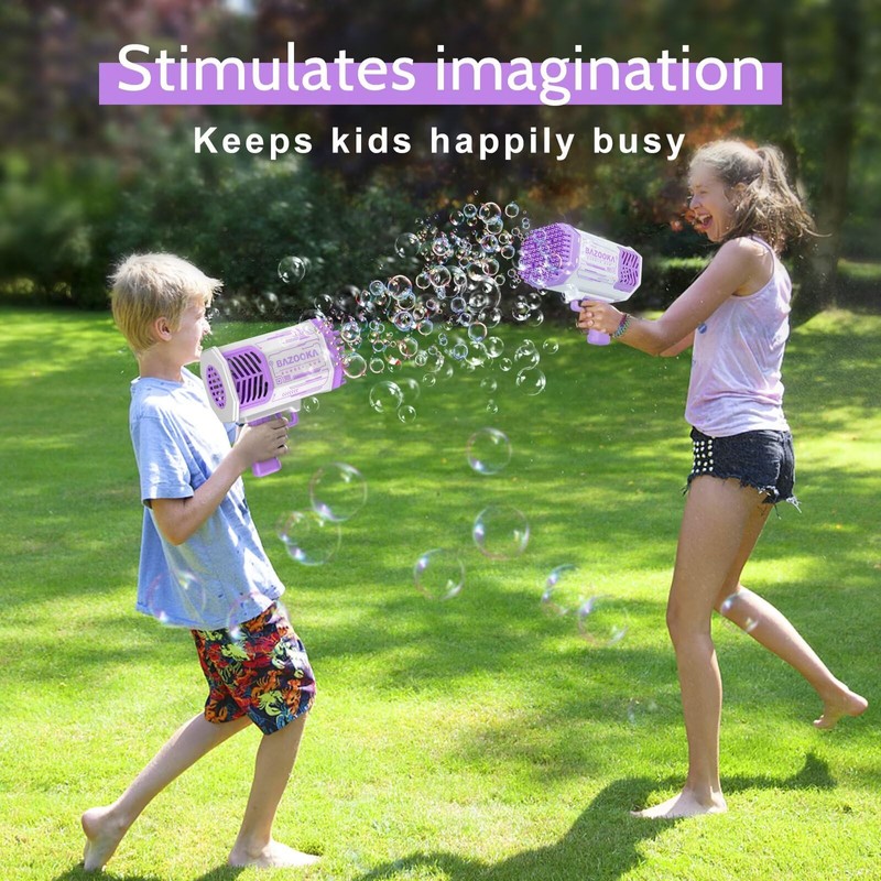 Bubble Gun, Bazooka Bubble Machine Gun, Bubble Blaster Gun with