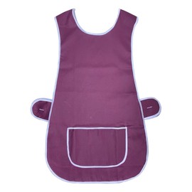 BITALY Unisex Sleeveless Work Wear Apron Front Pockets Cleaning Catering Baking Cockware Vest Top Carehouse Restaurant Tabard Burgundy Apron (3XL)