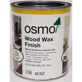 Osmo Wood Wax Finish Transparent, 3166 Walnut - .750 Liter