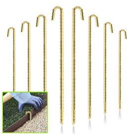 Landscape Stakes 30 Pack, 10 Inch Garden Landscape Anchoring Stakes for Terrace Board, Landscape Edging Coil, Grass Barrier, Bender Board, Garden Liner Garden Inflatable Decor Fixing
