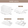 ProCase Acrylic Earrings Holder Organizer Box, Large Clear Earring Jewelry