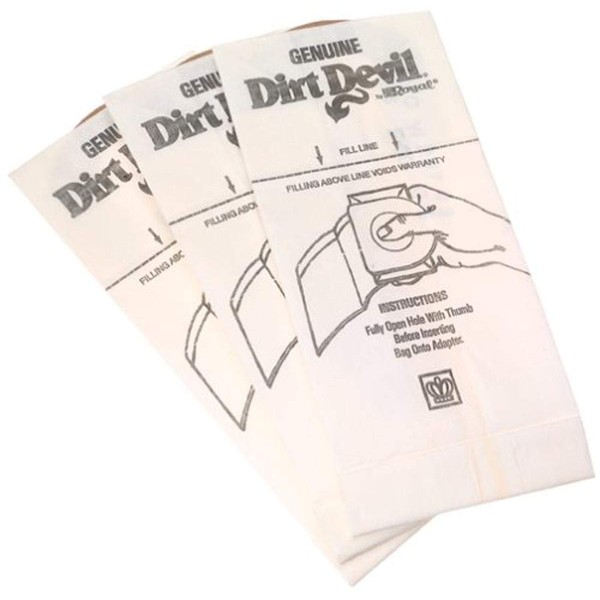 Dirt Devil Type G - Bolsas de Mano (3 Unidades), 3010347001, Color Blanco, 3 Unidades