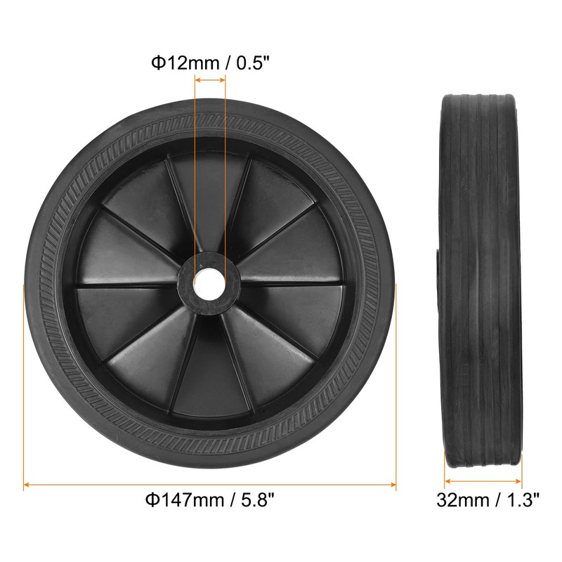 PATIKIL 5.8" Air Compressor Wheels, Universal Air Compressor Wheel Replacement