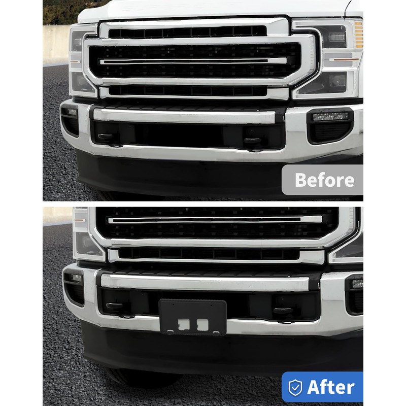 Front Bumper License Plate Frame Bracket Holder for 2020 2021