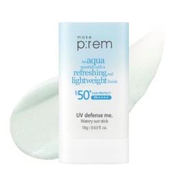 MAKEPREM Make PRem Uv Defense Me Barra Solar Acuosa Fps 50 Pa Hidratante Y Refrescante Ligera Acabado No Graso Protector Solar Coreano 18 G           