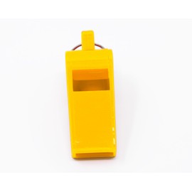 Adoretex Sport Guard Pea Coach Plastic Whistle with Lanyard (US, Alpha, One Size, Regular, Regular, Yellow)