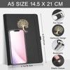 EMSHOI Dotted Notebook A5-100 GSM Hardcover Leather Dotted Journal with