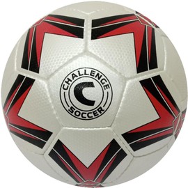 American Challenge ROZTOK Soccer Ball (Size 5, White/Black-RED)