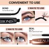 Miuffue Lash Bond and Seal Remover Kit with Tweezers, Long-lasting