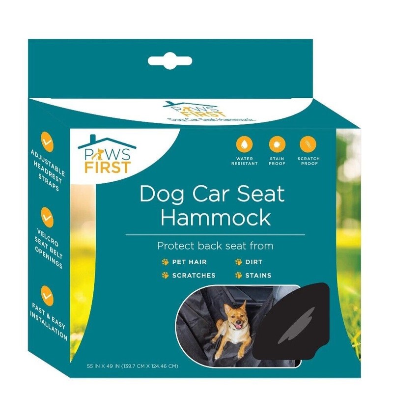 Paws First Dog Car Seat Hammock Seat Cover Scratch Proof
