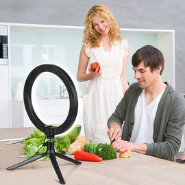 10.2" USB Powered LED Ring Light with 120 LEDs, 3 Modes, 10 Brightness Levels for Makeup, Streaming, Photography