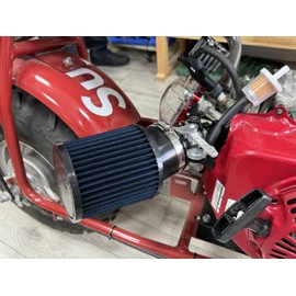 62mm Air Filter&12mm Air Filter Kit fit for Predator 212cc 196cc for honda GX160 GX200 for Coleman CT200U CT200U-EX KT196 6.5Hp Engine Mini Bike Go Kart Blue