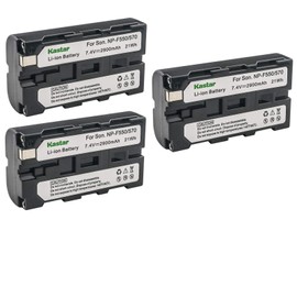 Kastar NP-F570 Battery (3-Pack) for Sony L Series InfoLithium Battery NP-F570, NP-F550, NP-F530, NP-F330 and Sony DCRVX2100, HDRFX1, HD1000U, HVRZ1U, HXR-NX5U, NEX-FS100 Cameras