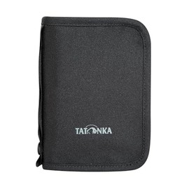 Tatonka Travel Zip M RFID B - Travel Wallet / Passport Holder with TÜV-Tested RFID Blocker - Offers Space for Passport, Credit Cards, Travel Documents etc. - 17 x 12 x 3 cm, black, Wallet with RFID