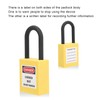 FILFEEL Lockout Lock, 38mm Nylon Industrial Site Security Padlock Security