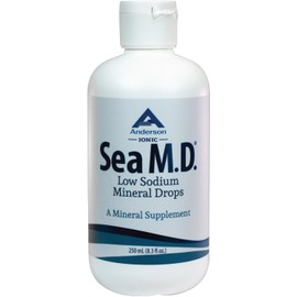 Mineral Resources International, Inc. Gotas de minerales traza concentrados Anderson Sea MD, suplemento de magnesio con electrolitos iónicos, ayuda a aliviar calambres musculares, magnesio líquido y m