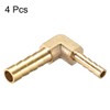 sourcing map Hose Adaptor Brass 90 Degrees 6 mm to
