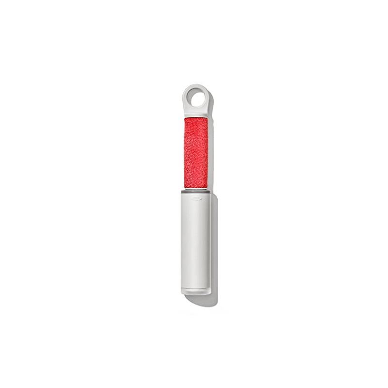 OXO Good Grips - Cepillo Reutilizable para Pelusas, Rojo/Gris, 1