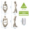 prosfalt Sandstone Resin Thinker Style Abstract Sculpture Statue Collectible Figurines