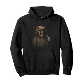 Mysterious Moai Tee Cool Ancient Island Design Stone Statue Pullover Hoodie