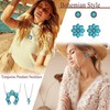 Fansilver Fansilver Western Jewelry for Women Bohemian Turquoise Jewelry Set