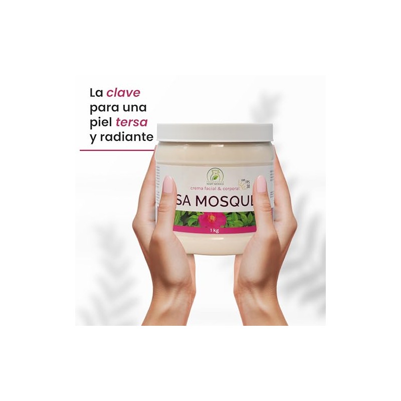 Crema De Rosa Mosqueta Con Filtro Solar Hidratación Profunda 1