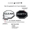 Geometric Black & White Clean Dirty Soft Premium Dishwasher Magnet