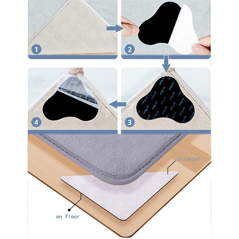 Natiform Carpet Anti-Slip Mat (5.4 x 3.9 inches (138 x