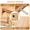 Barn Owl House, Owl Nesting Box for Outside, Wooden Screech