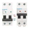 Baomain 40A AC Miniature Circuit Breaker, AC 400V 50Hz 6000A