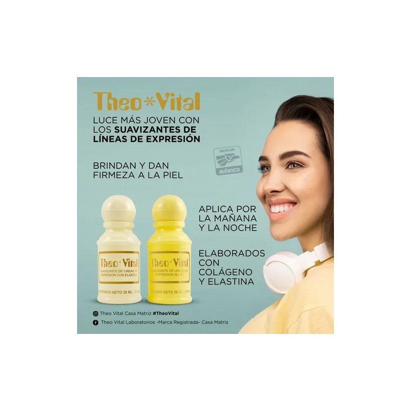 Suavizante De Líneas De Expresióncon Elastina Theo Vital