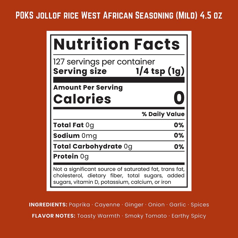 POKS Jollof Rice West African Seasoning (Mild)
