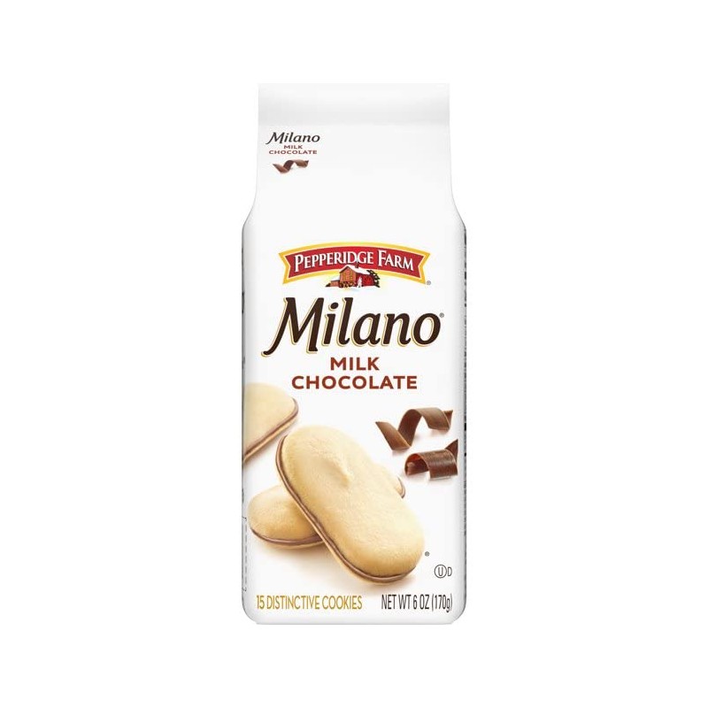 Pepperidge Farm Milk Chocolate Milano Cookies, 6.25-ounce bag (pack of
