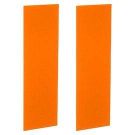 QUARKZMAN 2 Stück Messergriff-Futter, 160 x 50 x 1mm G10 Spacer Sheets Messergriff-Futtermaterial für die Herstellung von Messerschalen, Orange
