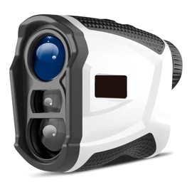 ORZEL Distanciómetro Telémetro Láser - Apuntador y Medidor de Distancia Accesorios de Golf, Rangefinder Digital Apto para Competencia con Bolsa Estuche incluída, función de Bloqueo de asta y ángulo