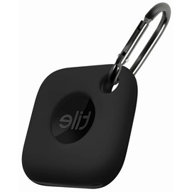 Geiomoo Silicone Case for Tile Mate 2024, Tile Mate 2022 Tracker, Soft Flexible Scratch Resistant Cover with Carabiner (Black)