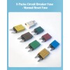 Nerites Mini Blade Fuses 5A-30A Resettable Assortment Kit for Automotive