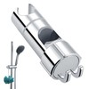 WUBAYI Shower Head Holder with 2 Hooks, Universal Shower Bracket