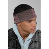 Motique Accessories Two Tone Single Bandana (Brown Red White)