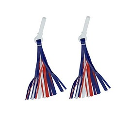 Fenix Cycles PVC Streamers/Tassels for Bicycle Bike Grips Red/White/Blue