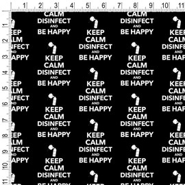 GRAPHICS & MORE Keep Calm Disinfect and Be Happy Gift Wrap Wrapping Paper Rolls
