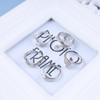 Iaceble Boho Layered Snake Knuckle Ring Silver Stackable Serpent Open