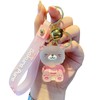 TOU-BEGUIN Charms Keychain, Cute Kawaii Bear Car Key Ring Decoration,
