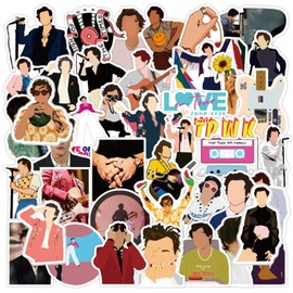 BDSHUNBF Pack of 100 Stickers, Singer Stickers, Waterproof Stickers, Harry Styles Stickers, for Laptop, Phone, Water Bottle, Skateboard, Suitcase, Guitar, for Adults and Children