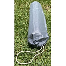 Therapist’s Choice Waterproof Cylinder Pillow Case Cover for Massage Table Bolsters with Drawstring Closure, Size: 6" x 27" Reusable & Machine Washable (Cover Only) (Gray)