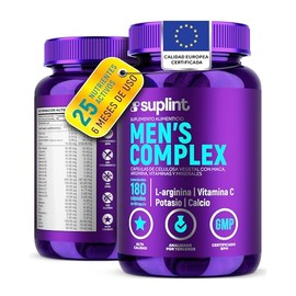 Vitaminas para Hombre  Multivitamínico Hombre con Maca Negra, L-Arginina, Vitaminas A, C, D3, E, Complejo B, Zinc, Magnesio y Potasio  Suplemento...  