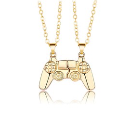 COLORFUL BLING - Collar con driver de juego de atracción mutua para pareja, colgante de mango de consola a juego para mejores amigos, amistad, regalos de San Valentín, joyería para él y sus amantes, Metal, Aleación.