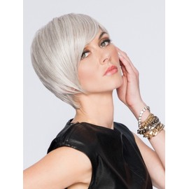 Angled Cut Wig Color R11S+ GLAZED MOCHA - Hairdo Wigs Short Asymmetrical Tapered Layers Tru2Life Heat Friendly Synthetic Capless Bundle with MaxWigs Hairloss Booklet